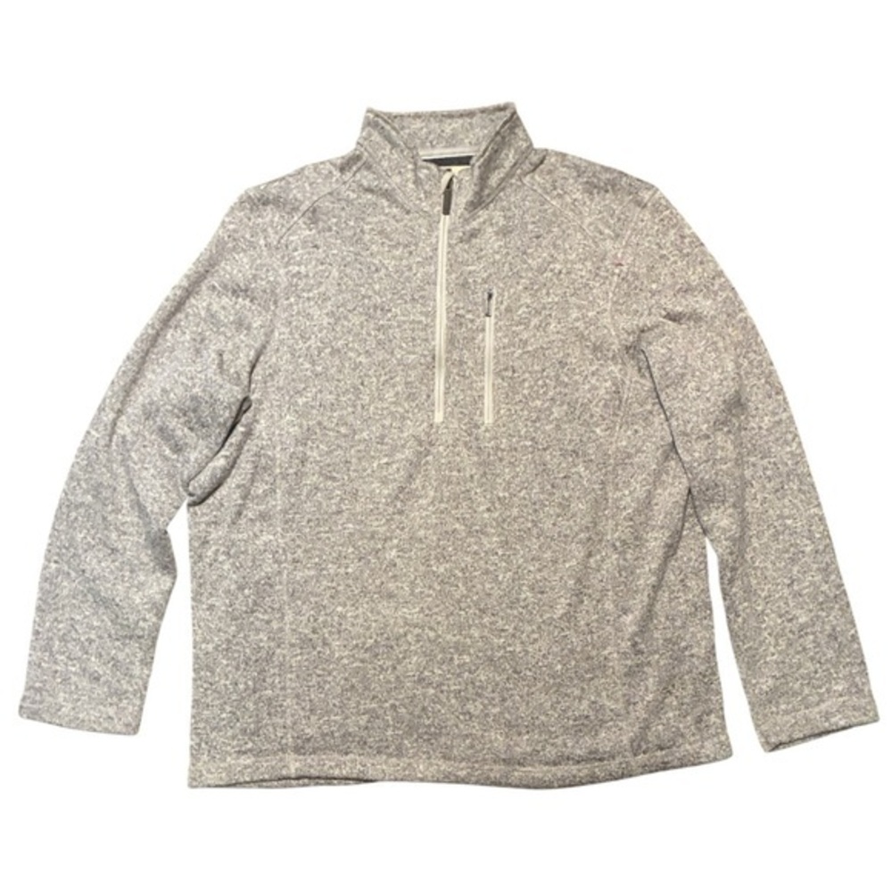 Woolrich Half Zip Pullover Sweater Jacket, Fleece Lined, Oatmeal Color, Size XXL